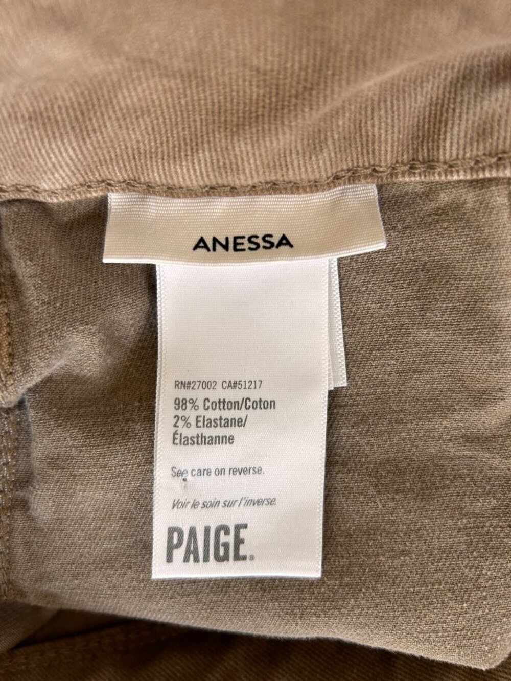 PAIGE Anessa Wide Leg Jeans High Rise Vintage Canewood Curved Inset Pockets - Picture 9 of 13